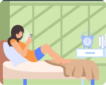 Girl typing birthday message on her phone